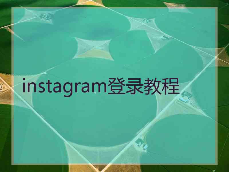 instagram登录教程