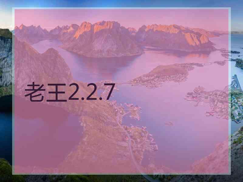 老王2.2.7