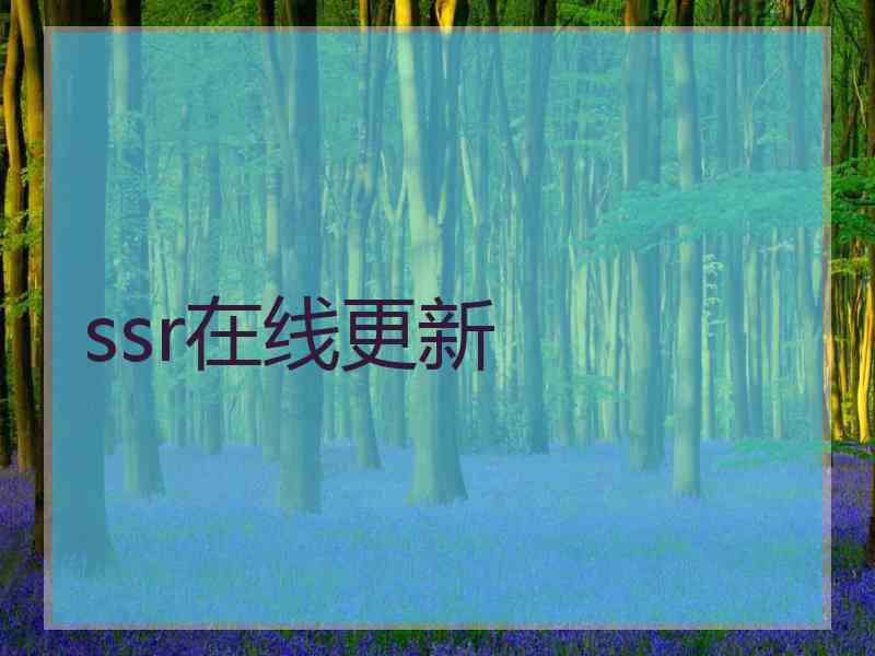 ssr在线更新