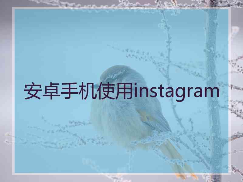 安卓手机使用instagram